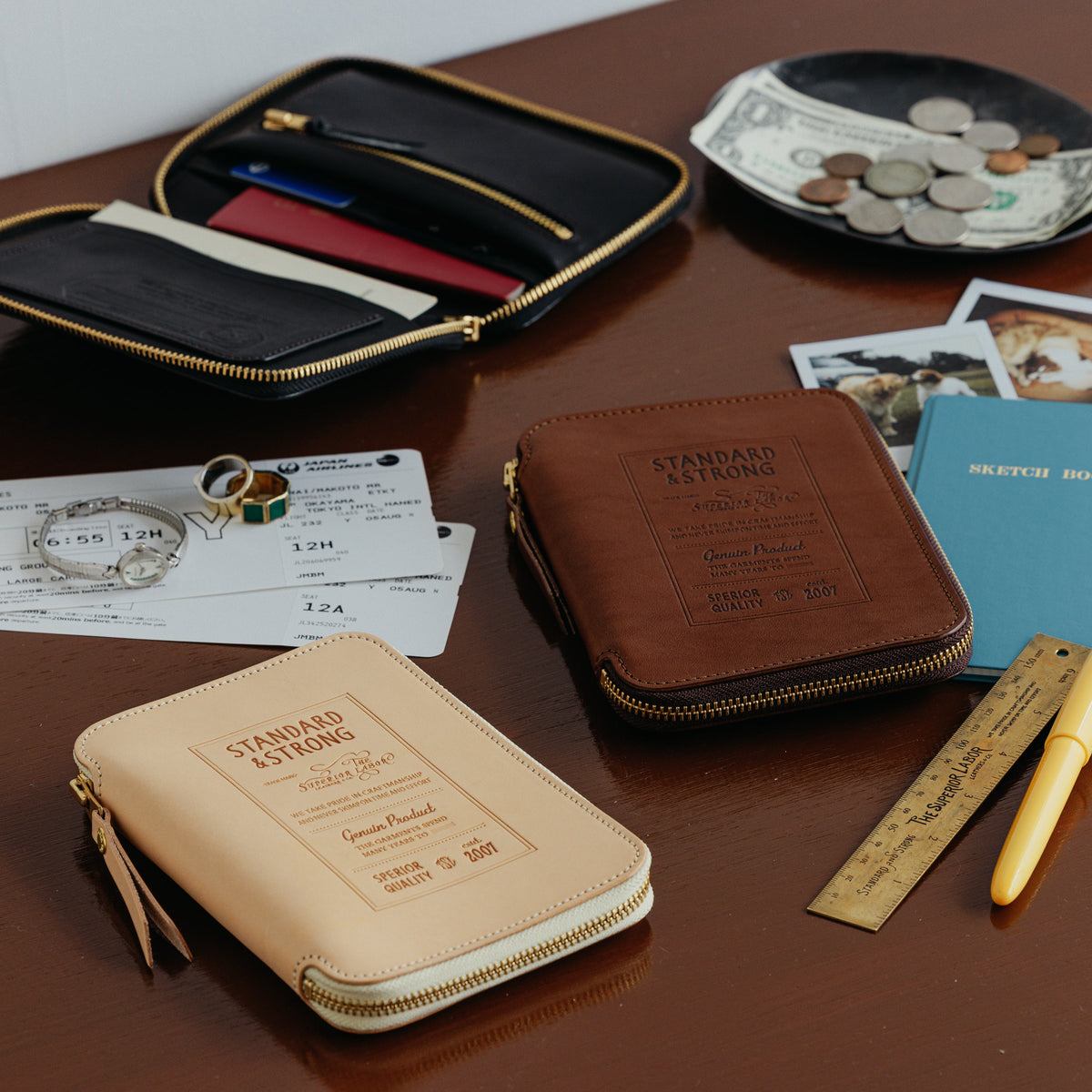 PRE-ORDER: A6 Zip Organizer TSL Stamped Leather
