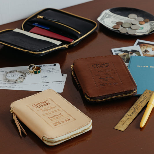 PRE-ORDER: A6 Zip Organizer TSL Stamped Leather
