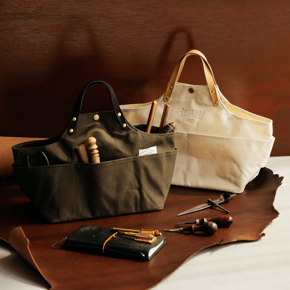 TSL paraffin canvas apron bag