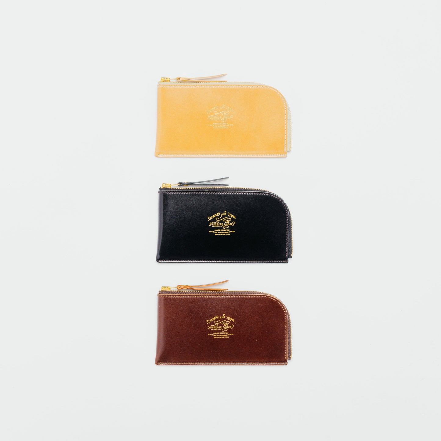 PREORDER: TSL Cordovan leather L Zip Purse