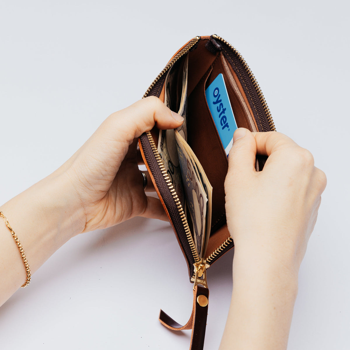 PREORDER: TSL Cordovan leather L Zip Purse