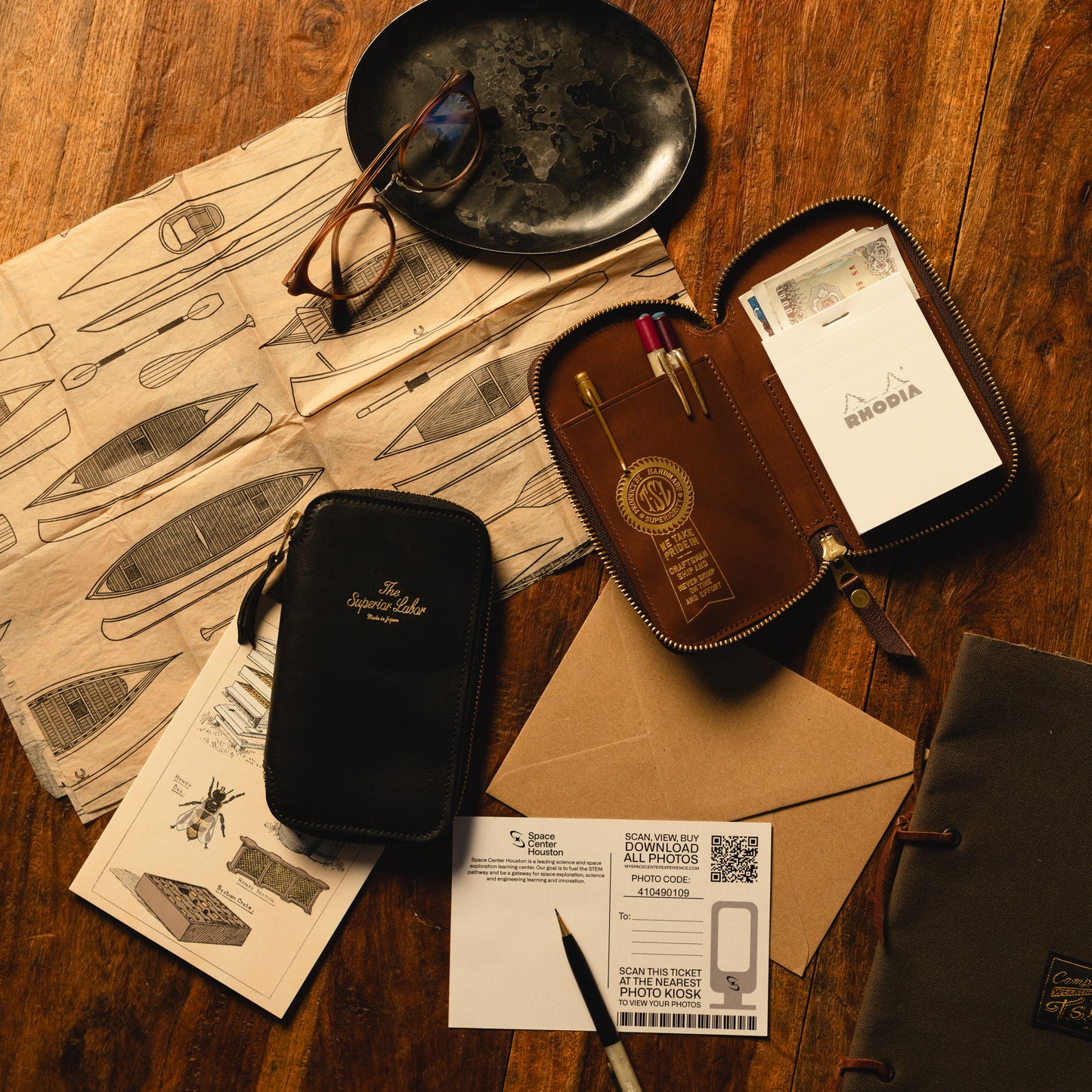 PRE-ORDER: TSL Oil Leather Zip Pen Case