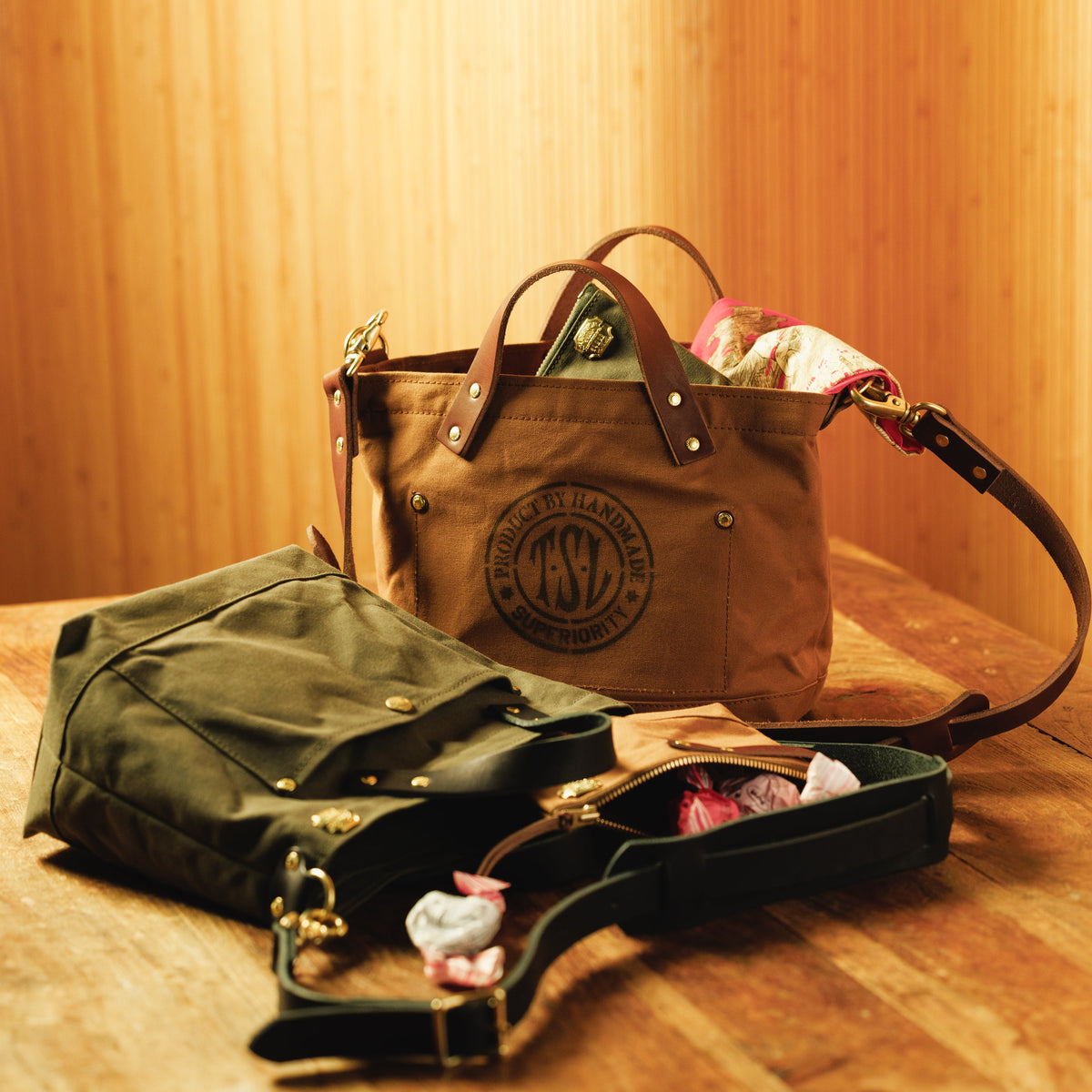 PRE-ORDER: TSL Paraffin Canvas Shoulder Bag