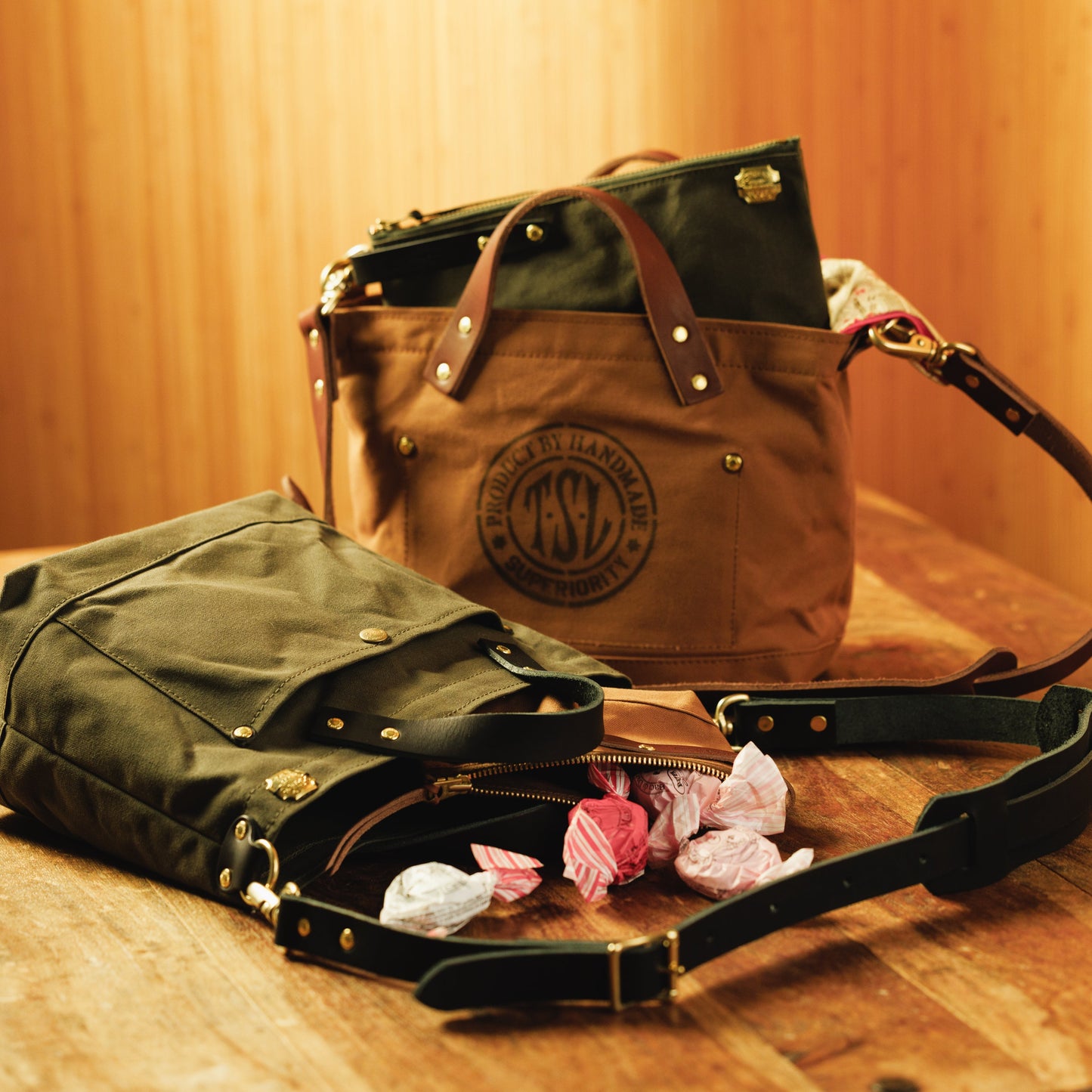 PRE-ORDER: TSL Paraffin Canvas Shoulder Bag