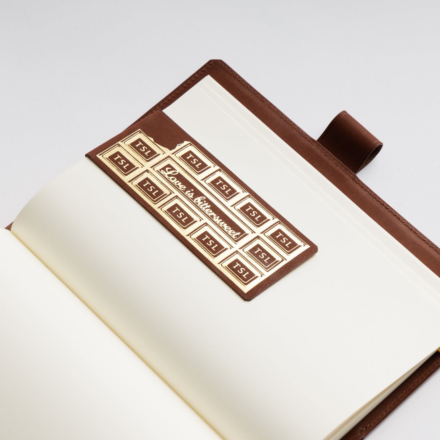 PRE-ORDER: TSL Tochigi Leather Bookmark Chocolate