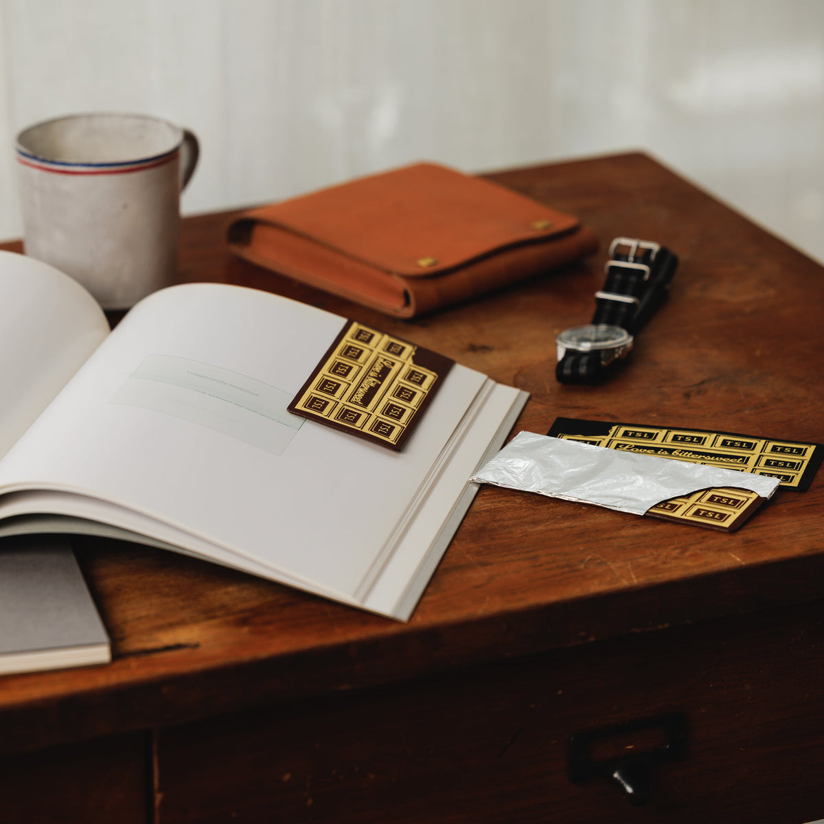 PRE-ORDER: TSL Tochigi Leather Bookmark Chocolate