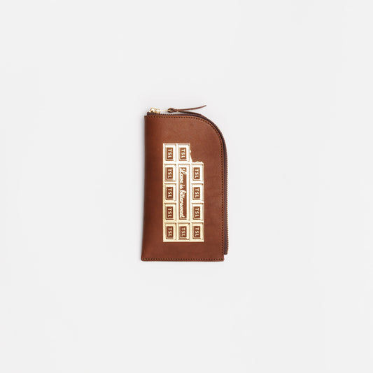 PRE-ORDER: TSL Tochigi Leather Zip Case Chocolate