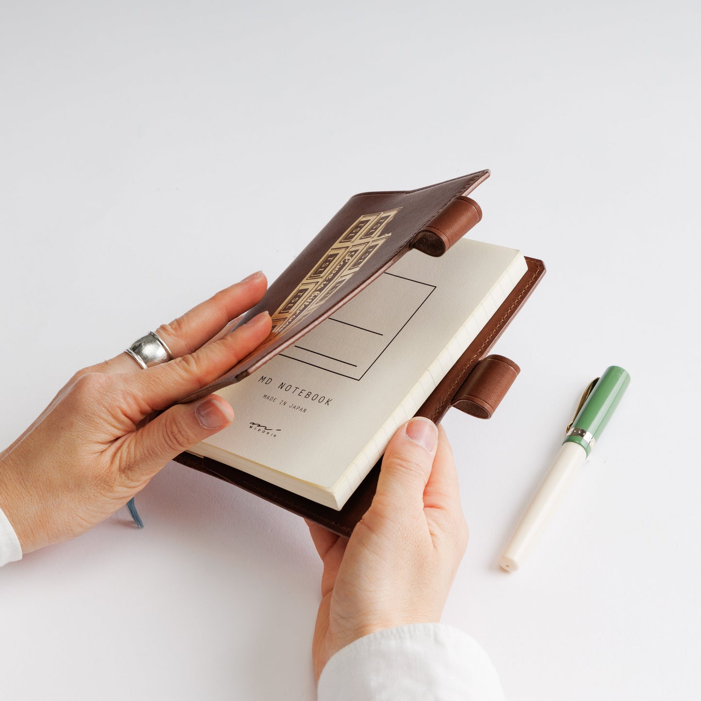 PRE-ORDER: TSL Tochigi Leather A6 Notebook Cover Chocolate