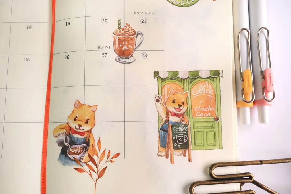 Maruco: Chacha Coco Cafe – Transfer Stickers