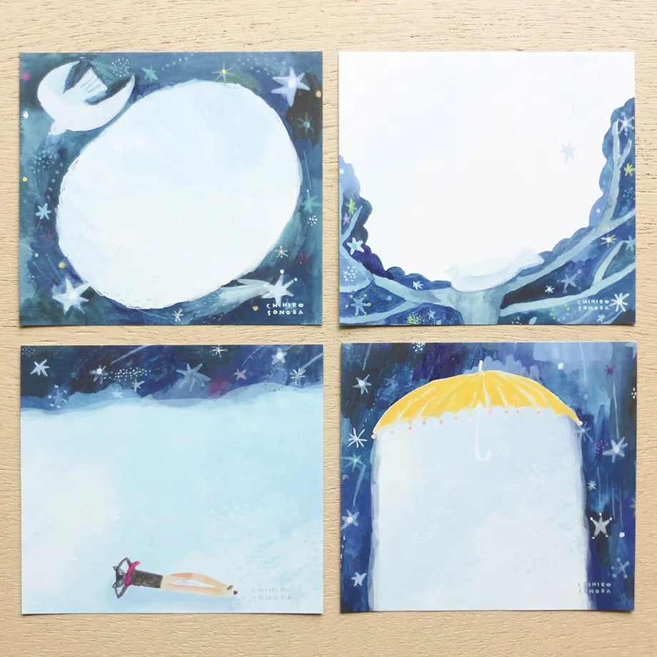 Cozyca products: Chihiro Sonoda: Memo Pad - Starry Day