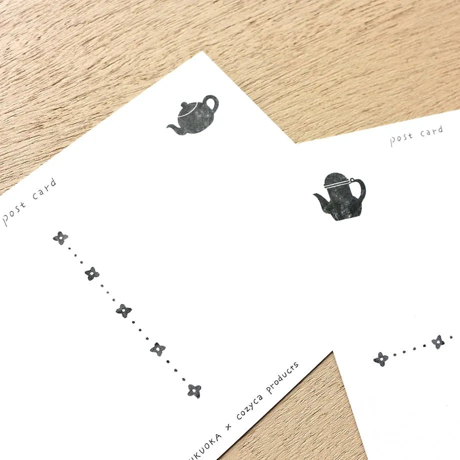 Cozyca products: Mariko Fukuoka: Postcard Set - Tea Time