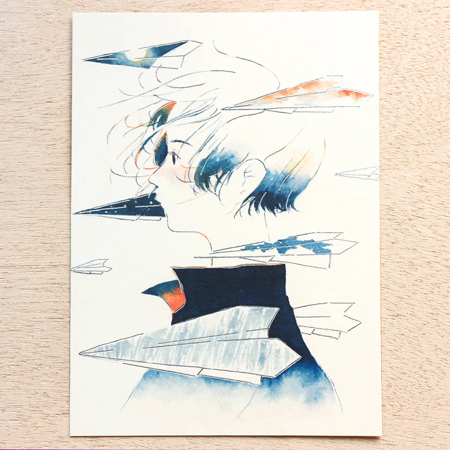 Cozyca products: Sayuri Fujimaki: Postcard - 空飛ぶ記憶 Sora-Tobu Kioku (Soaring Memories)