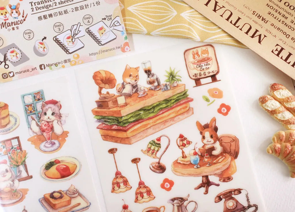 Maruco: Chacha Coco Kissaten – Transfer Stickers