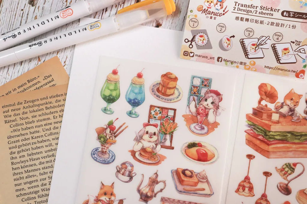 Maruco: Chacha Coco Kissaten – Transfer Stickers