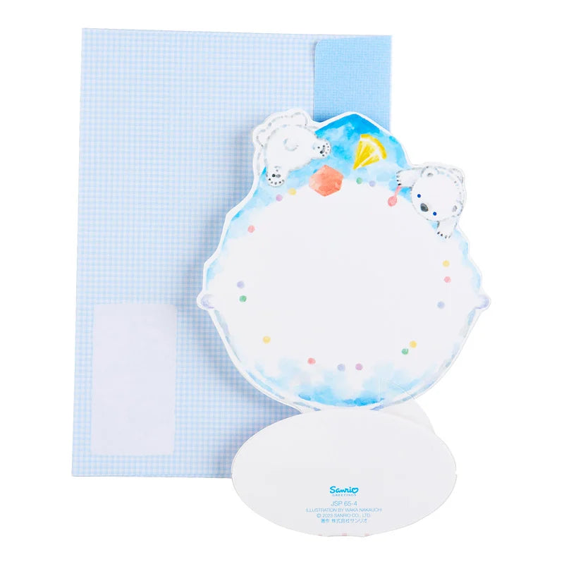 Sanrio Greeting Card: Shaved Ice Dessert with Polar Bear