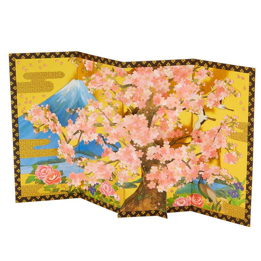 Sanrio Greeting Card: Sakura with Mt. Fuji