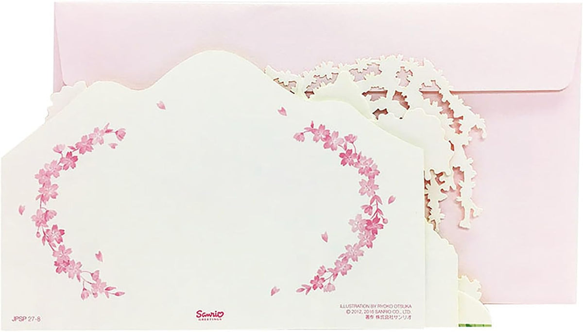 Sanrio Greeting Card: Sakura Duck Pond