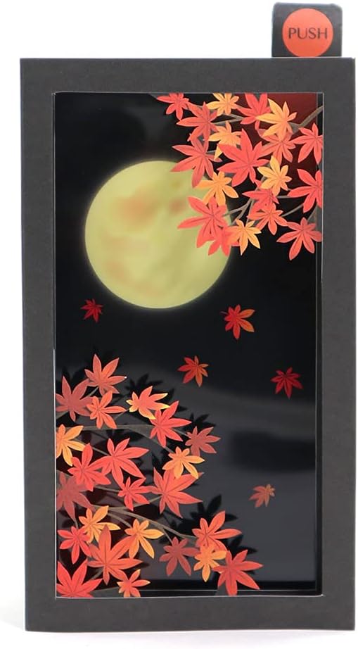 Sanrio Greeting Card: Autumn Leaves Night Scene (with sound)
