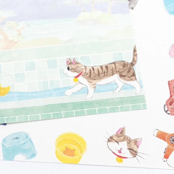 Nekorobi Memopad: Yunosuke the Attendant Cat of a Bathhouse