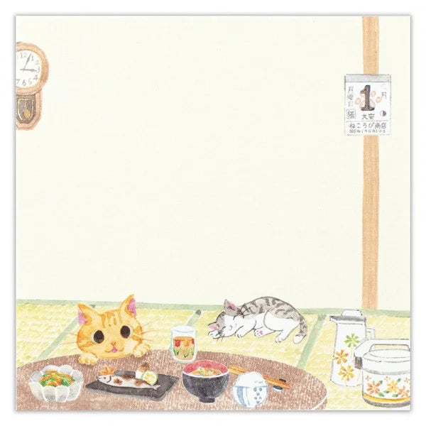Nekorobi Memopad: Chibi and Miiko Grandma's Cats