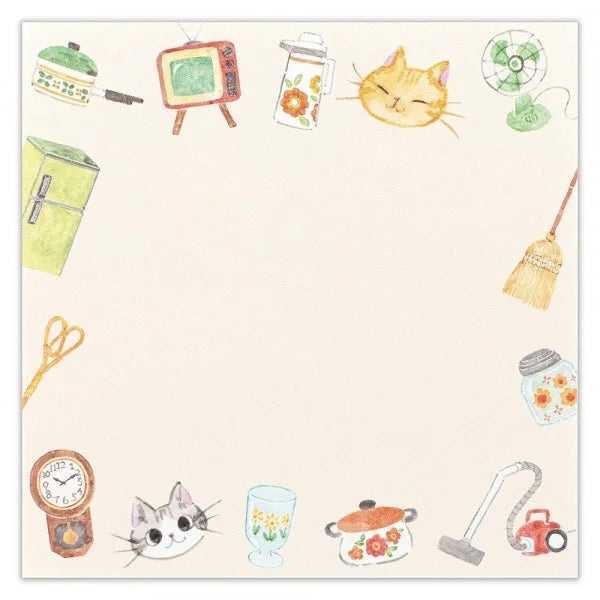 Nekorobi Memopad: Chibi and Miiko Grandma's Cats