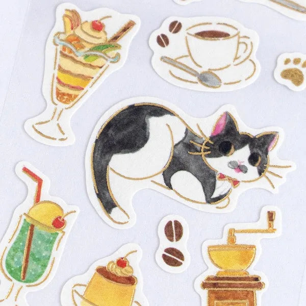 Nekorobi Washi-Sticker: Shiba-Saburo the Cafe Master
