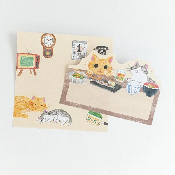 Nekorobi Sticky Notes: Chibi and Miiko Grandma's Cats