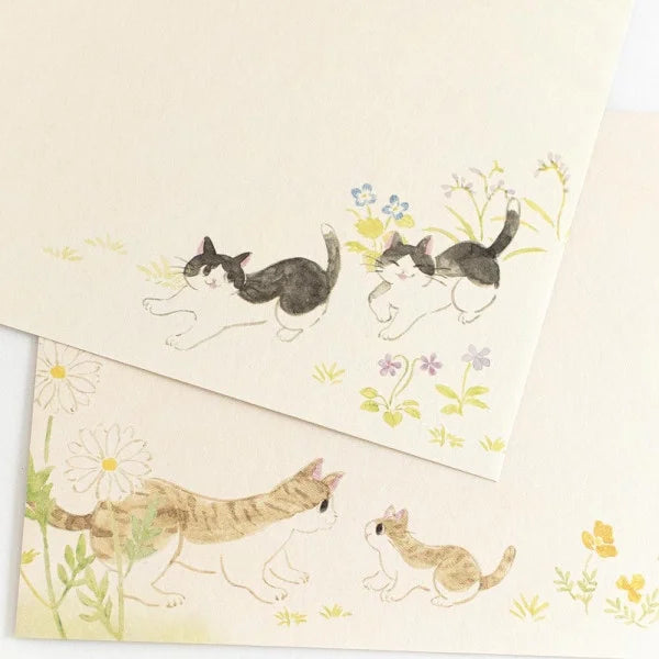 Nekorobi Letter Envelope: 野風とともに (nokaze to tomoni) Along with the Wild Breeze