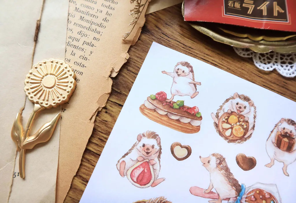 Maruco: Chocolate Hedgehog – Transfer Stickers