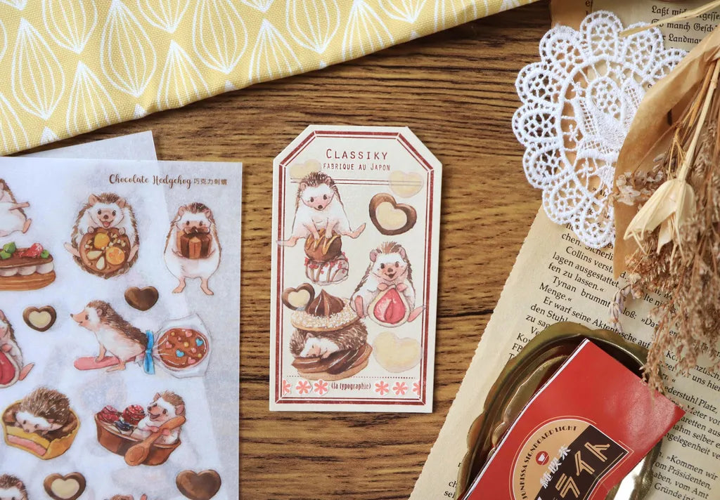 Maruco: Chocolate Hedgehog – Transfer Stickers