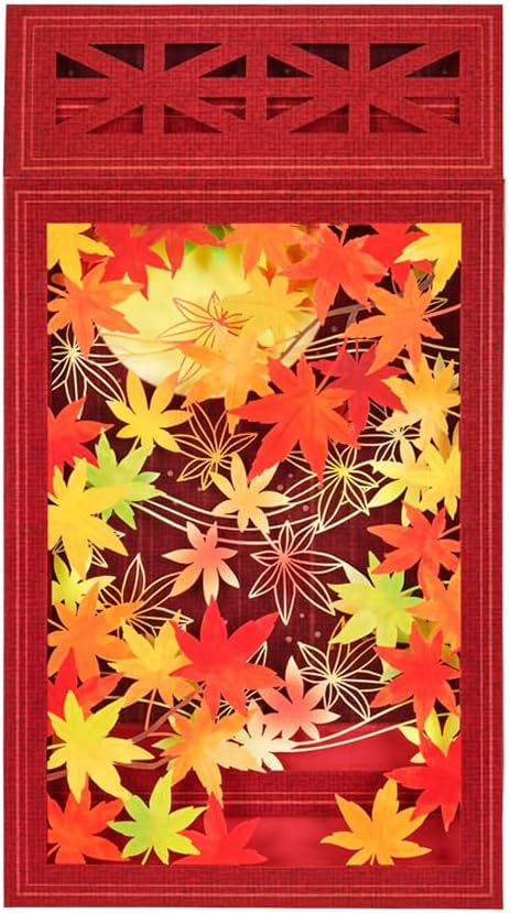 Sanrio Greeting Card: Moon with Autumn Leaves