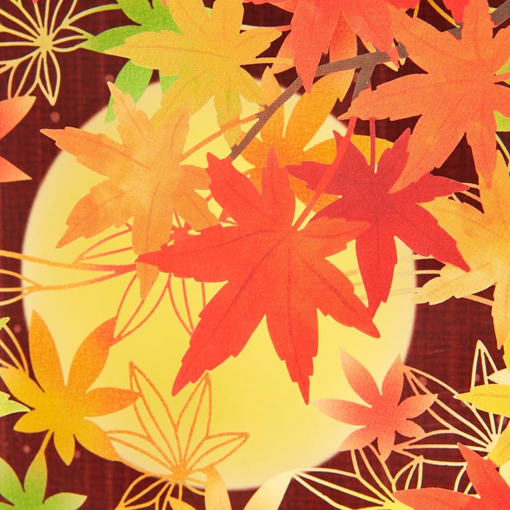 Sanrio Greeting Card: Moon with Autumn Leaves