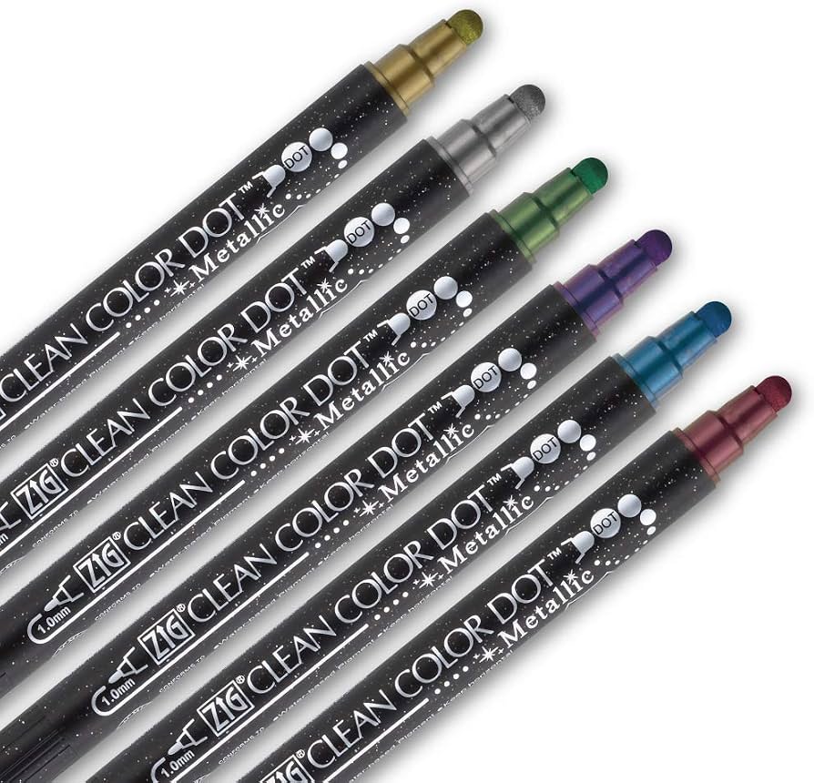 ZIG Clean Color Dot - Metallic Color Set