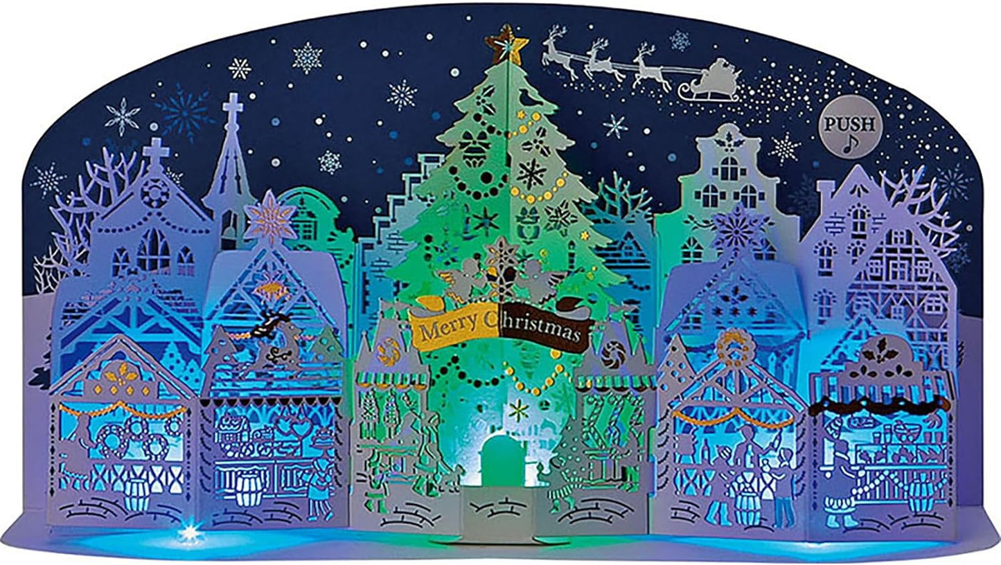 Sanrio Greeting Card: Christmas Light-Up Melody Card