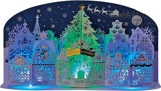 Sanrio Greeting Card: Christmas Light-Up Melody Card