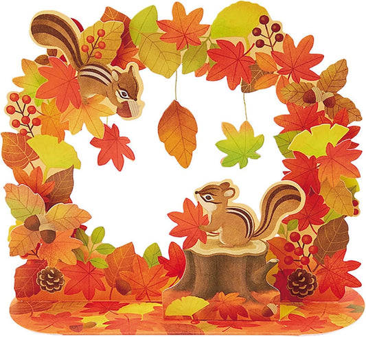 Sanrio Greeting Card: Squirrels Sharing Acorns