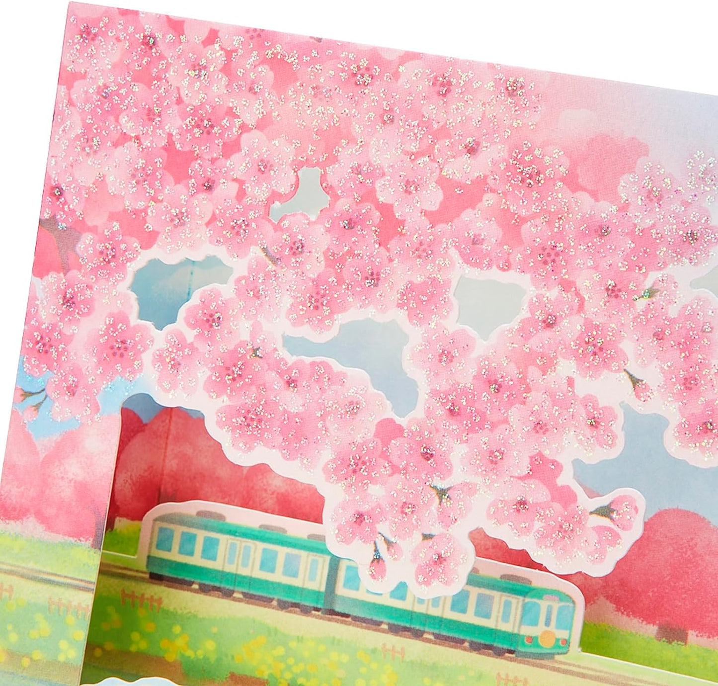 Sanrio Greeting Card: Sakura Train