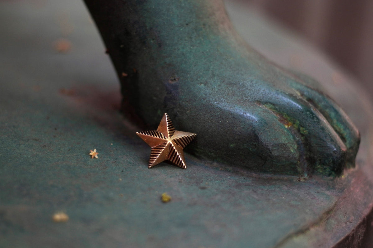 Brass Concho Star