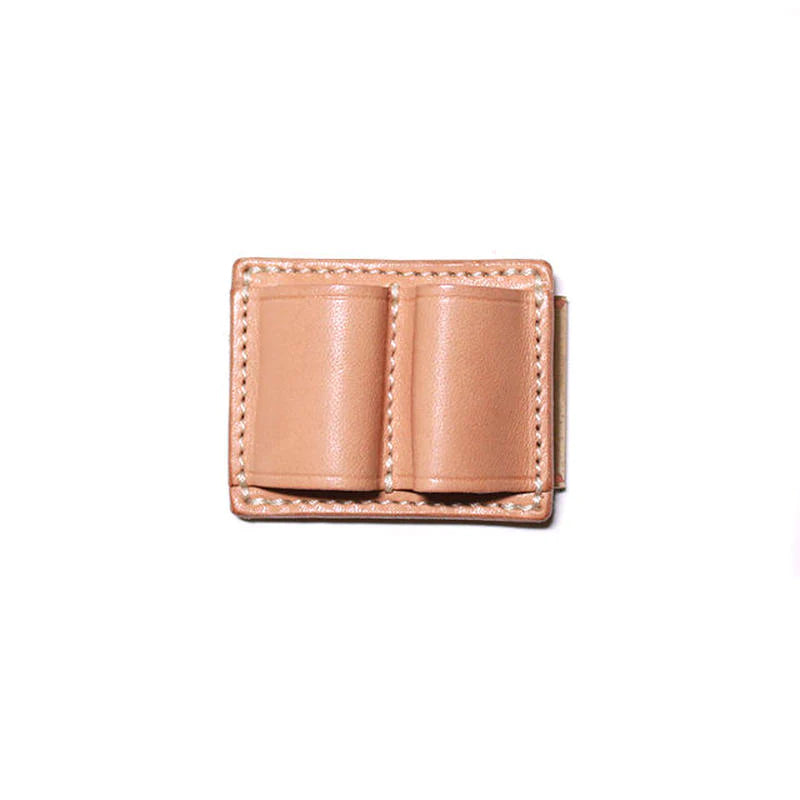 Leather clip pen holder