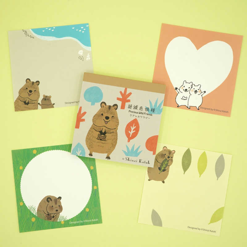 Memo Pad - Shinzi Katoh: Endangered Animals - Precious Wild Friends - Series