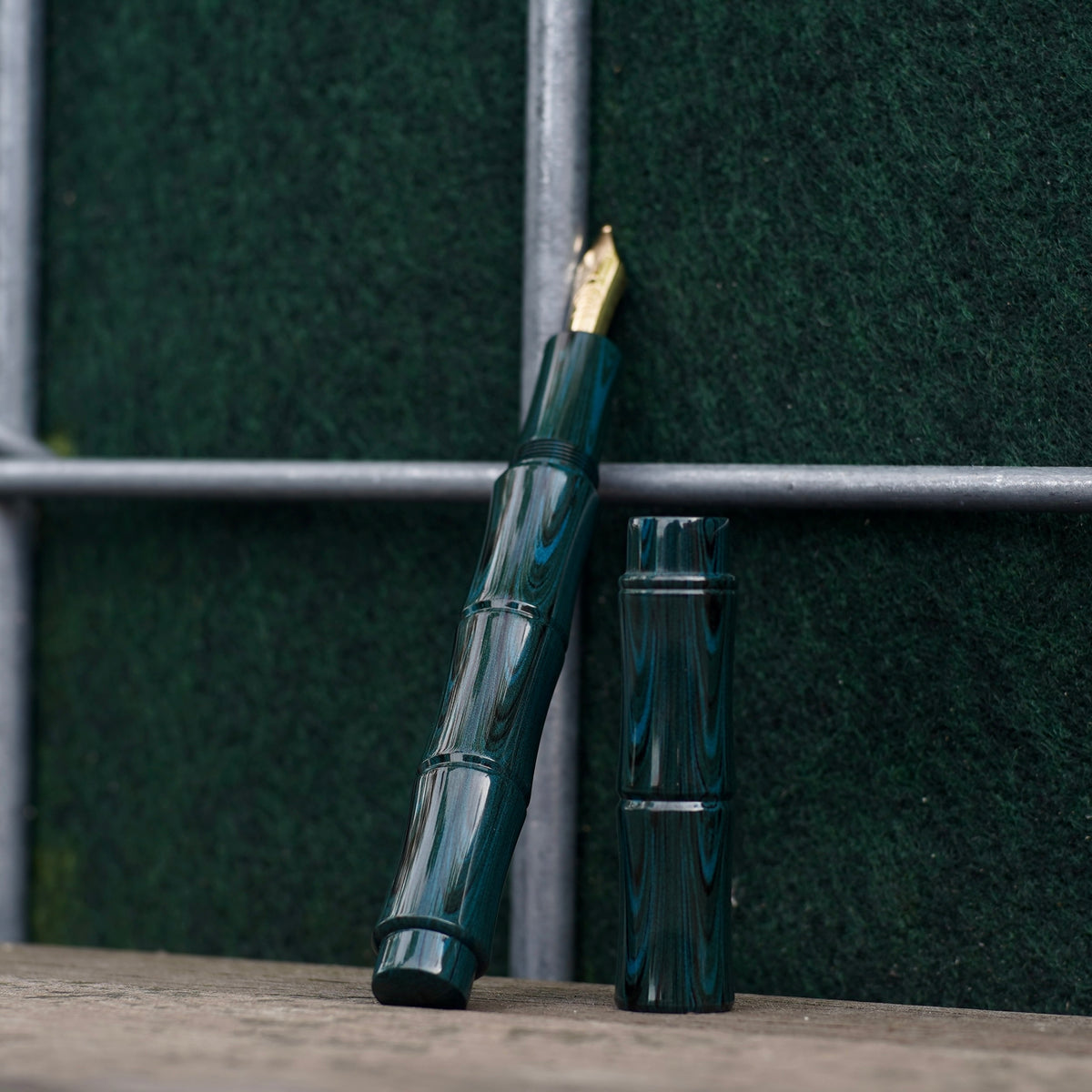 Eboya Fountain Pen - Ricchiku in Blue-Green