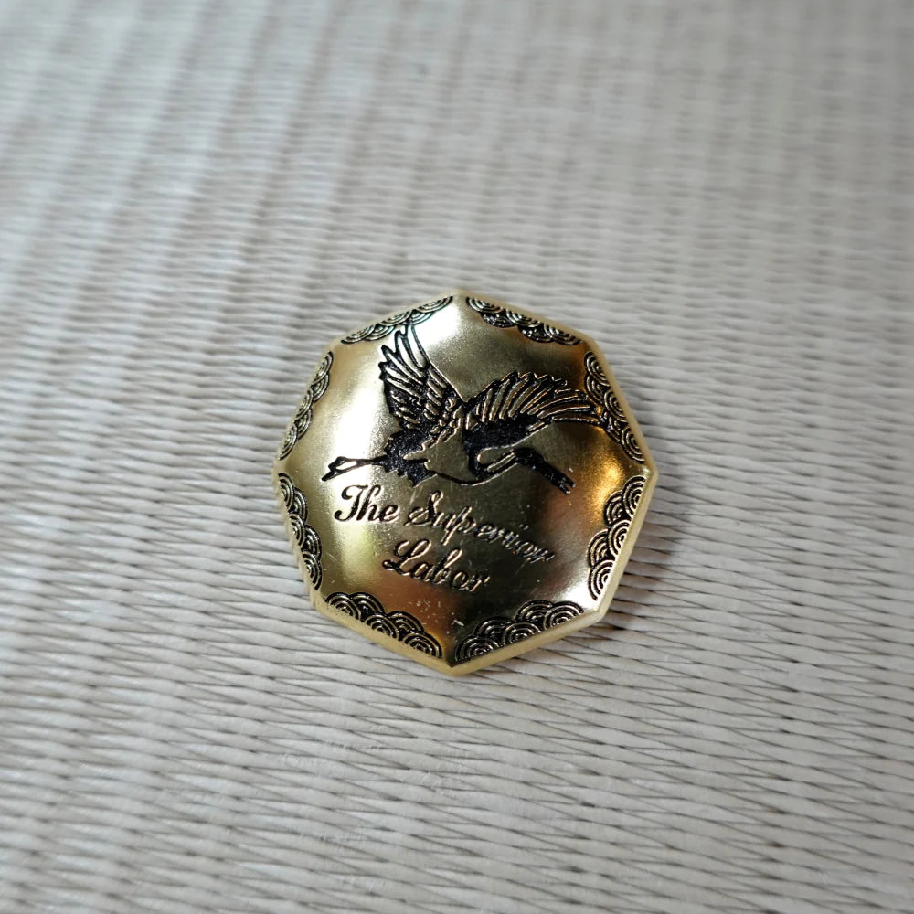 Brass Concho Crane