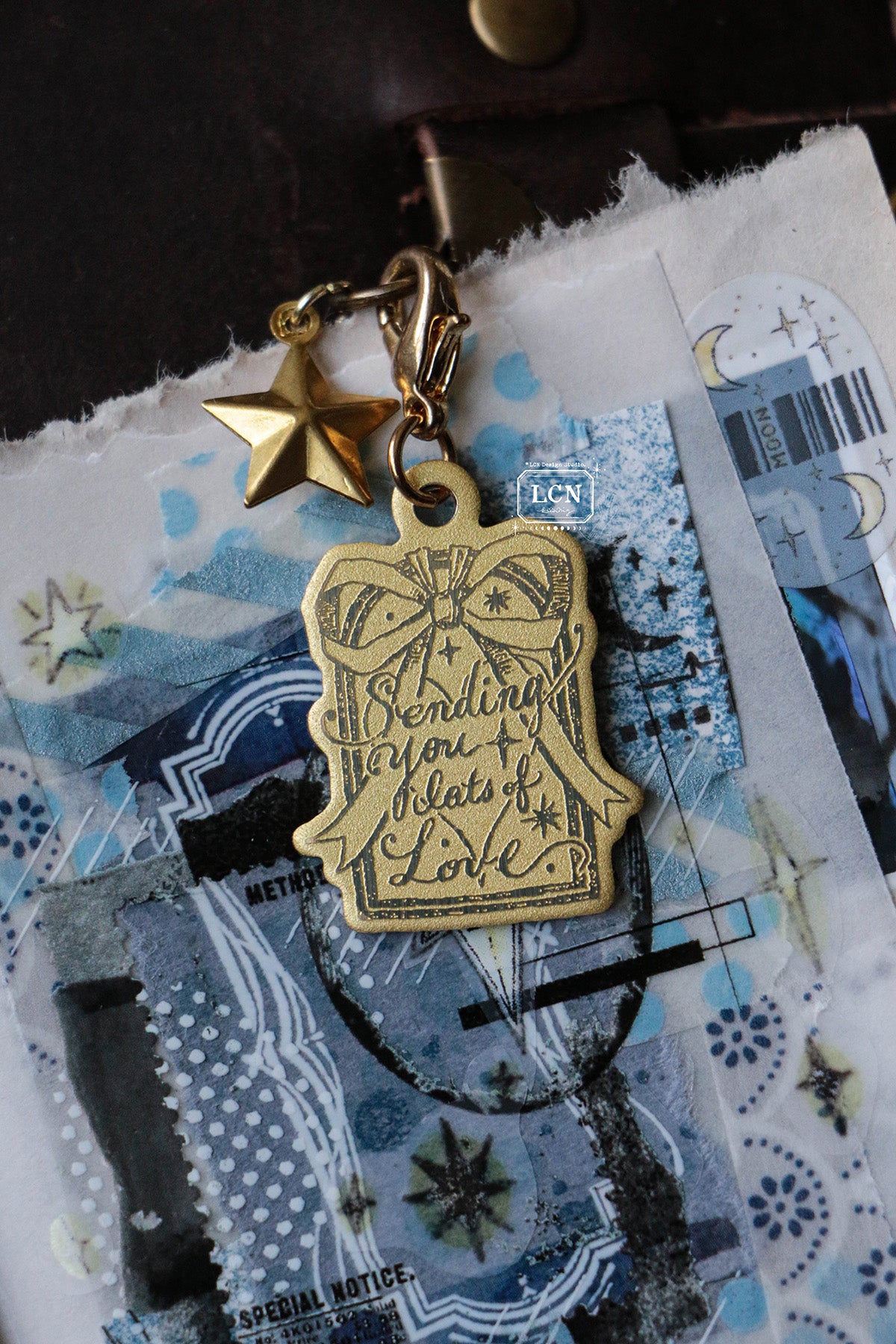 LCN Brass Charm: Love