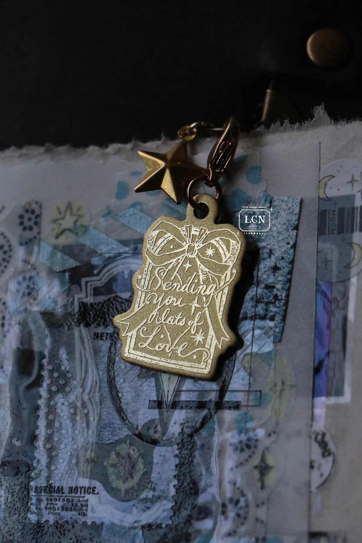 LCN Brass Charm: Love