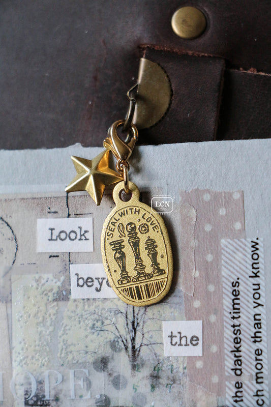 LCN Brass Charm: Seal with Love