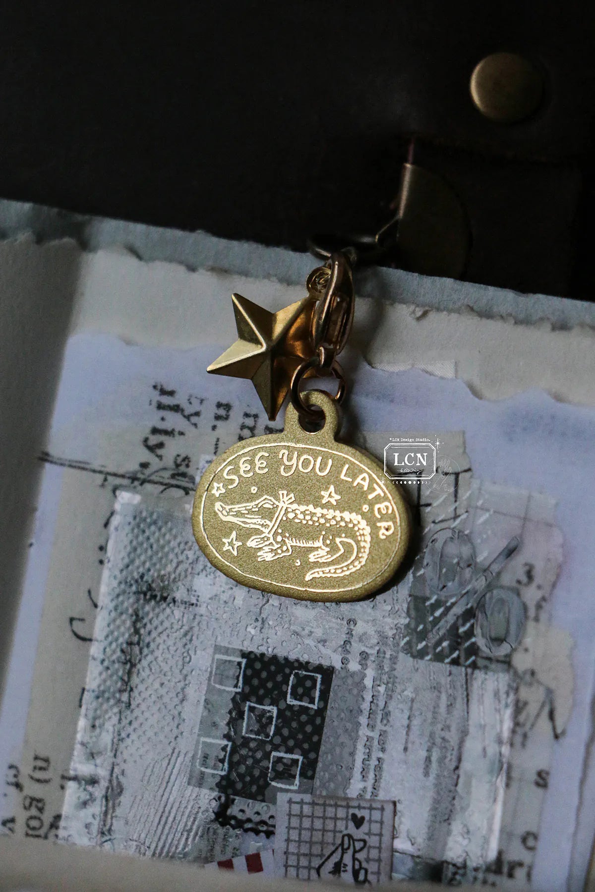 LCN Brass Charm: See You Later