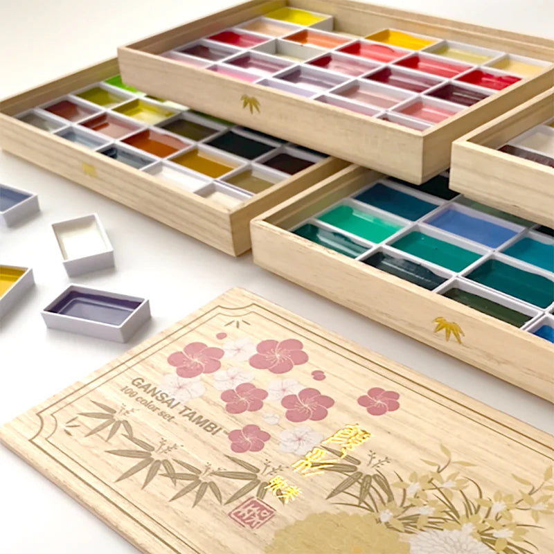 KURETAKE: 顔彩耽美 (Gansai-Tambi) Traditional Japanese Watercolors
