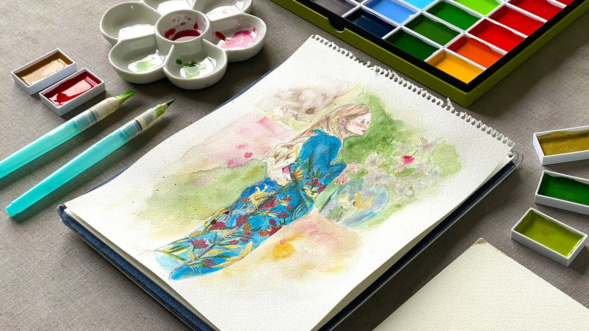 KURETAKE: 顔彩耽美 (Gansai-Tambi) Traditional Japanese Watercolors