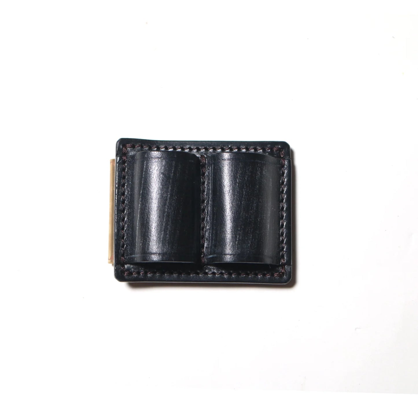 Bridle leather clip pen holder