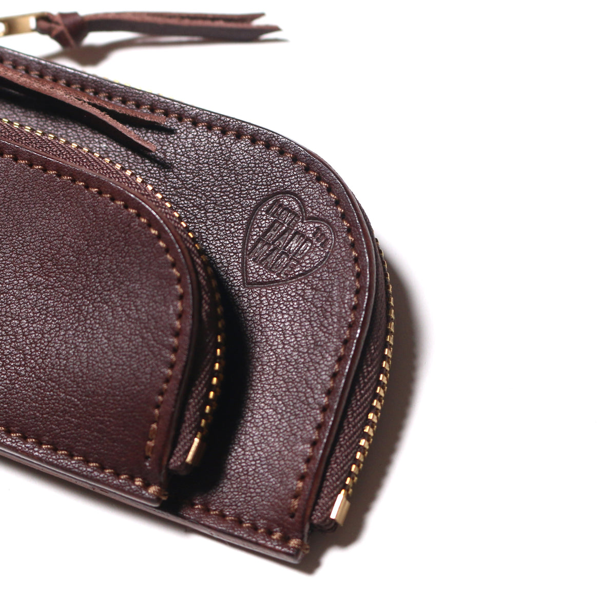 PRE-ORDER: TSL Parent-Child Oil Leather Small Zipper Pouch
